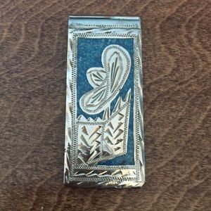 Sterling silver alpaca handmade money clip. Different designs listed separately.